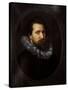Portrait of Abraham Bloemaert (1566-1651), 1609, by Paulus Moreelse (1571-1638). Netherlands-Paulus Moreelse-Stretched Canvas