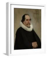 Portrait of Abraham De Potter, Amsterdam Silk Merchant-Carel Fabritius-Framed Art Print