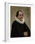 Portrait of Abraham De Potter, Amsterdam Silk Merchant-Carel Fabritius-Framed Art Print