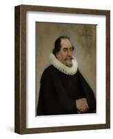 Portrait of Abraham De Potter, Amsterdam Silk Merchant-Carel Fabritius-Framed Art Print