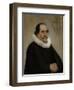 Portrait of Abraham De Potter, Amsterdam Silk Merchant-Carel Fabritius-Framed Art Print