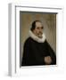 Portrait of Abraham De Potter, Amsterdam Silk Merchant-Carel Fabritius-Framed Art Print