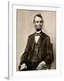 Portrait of Abraham Lincoln, 1861-65-Mathew Brady-Framed Giclee Print