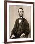 Portrait of Abraham Lincoln, 1861-65-Mathew Brady-Framed Giclee Print