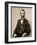 Portrait of Abraham Lincoln, 1861-65-Mathew Brady-Framed Giclee Print