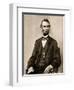 Portrait of Abraham Lincoln, 1861-65-Mathew Brady-Framed Giclee Print