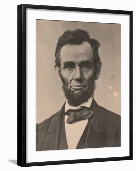 Portrait of Abraham Lincoln, November 1863, Printed c.1910-Alexander Gardner-Framed Photographic Print