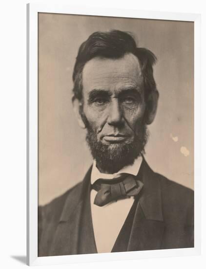 Portrait of Abraham Lincoln, November 1863, Printed c.1910-Alexander Gardner-Framed Photographic Print