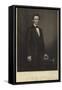 Portrait of Abraham Lincoln-Mathew Brady-Framed Stretched Canvas