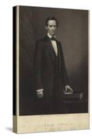 Portrait of Abraham Lincoln-Mathew Brady-Stretched Canvas