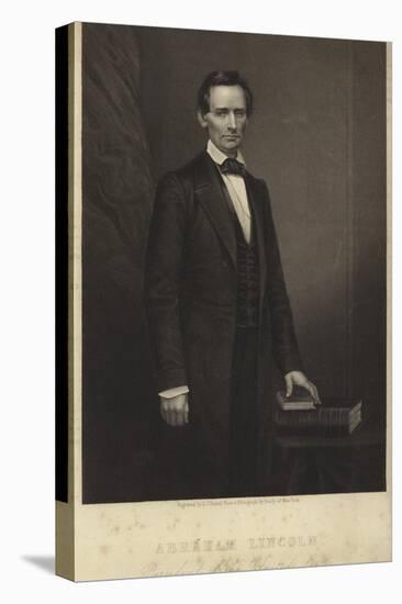 Portrait of Abraham Lincoln-Mathew Brady-Stretched Canvas