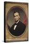 Portrait of Abraham Lincoln-Matthew Henry Wilson-Framed Stretched Canvas