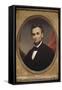 Portrait of Abraham Lincoln-Matthew Henry Wilson-Framed Stretched Canvas