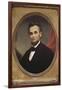 Portrait of Abraham Lincoln-Matthew Henry Wilson-Framed Art Print