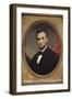 Portrait of Abraham Lincoln-Matthew Henry Wilson-Framed Art Print