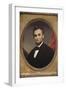 Portrait of Abraham Lincoln-Matthew Henry Wilson-Framed Art Print