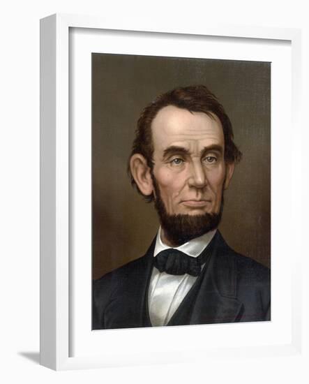 Portrait of Abraham Lincoln-null-Framed Giclee Print