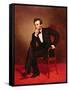 Portrait of Abraham Lincoln-George Peter Alexander Healy-Framed Stretched Canvas