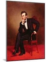 Portrait of Abraham Lincoln-George Peter Alexander Healy-Mounted Giclee Print