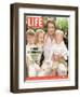 Portrait of Actor Chris O'Donnell and his Three Children at Home, June 16, 2006-Karina Taira-Framed Photographic Print