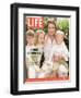 Portrait of Actor Chris O'Donnell and his Three Children at Home, June 16, 2006-Karina Taira-Framed Photographic Print