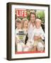 Portrait of Actor Chris O'Donnell and his Three Children at Home, June 16, 2006-Karina Taira-Framed Photographic Print