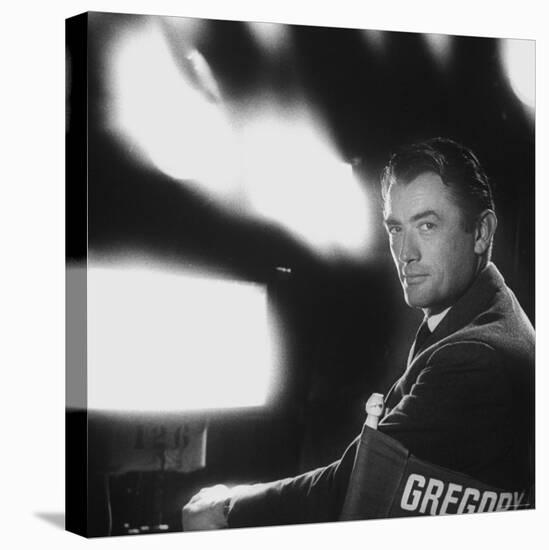 Portrait of Actor Gregory Peck-Allan Grant-Stretched Canvas