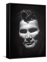 Portrait of Actor Jack Palance Looking Like a Jack-O'-Lantern-Loomis Dean-Framed Stretched Canvas