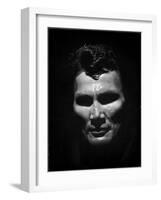 Portrait of Actor Jack Palance Looking Like a Jack O' Lantern-Loomis Dean-Framed Photographic Print