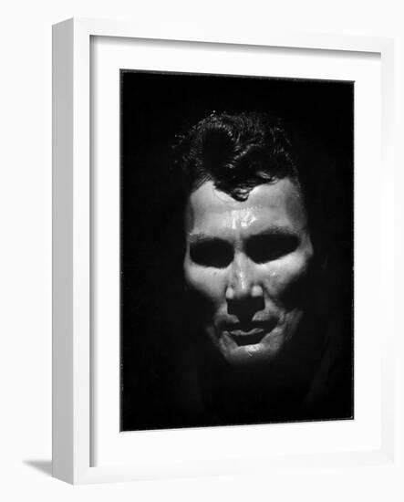 Portrait of Actor Jack Palance Looking Like a Jack O' Lantern-Loomis Dean-Framed Photographic Print