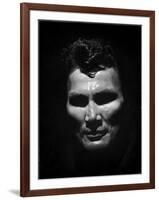 Portrait of Actor Jack Palance Looking Like a Jack O' Lantern-Loomis Dean-Framed Photographic Print