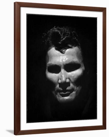 Portrait of Actor Jack Palance Looking Like a Jack O' Lantern-Loomis Dean-Framed Photographic Print