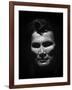 Portrait of Actor Jack Palance Looking Like a Jack O' Lantern-Loomis Dean-Framed Photographic Print