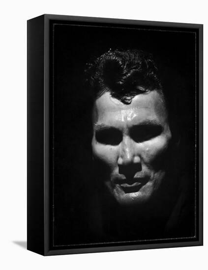 Portrait of Actor Jack Palance Looking Like a Jack O' Lantern-Loomis Dean-Framed Stretched Canvas