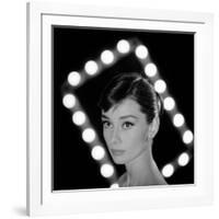 Portrait of Actress Audrey Hepburn-Allan Grant-Framed Premium Photographic Print