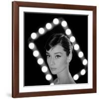 Portrait of Actress Audrey Hepburn-Allan Grant-Framed Premium Photographic Print
