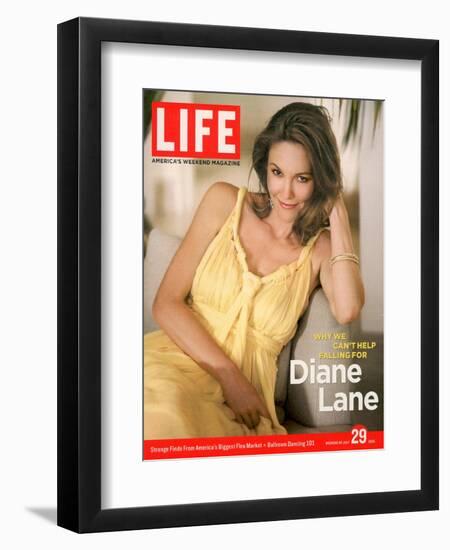 Portrait of Actress Diane Lane at Home, July 29, 2005-Guy Aroch-Framed Photographic Print