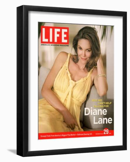 Portrait of Actress Diane Lane at Home, July 29, 2005-Guy Aroch-Framed Photographic Print
