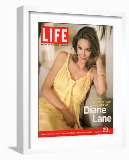 Portrait of Actress Diane Lane at Home, July 29, 2005-Guy Aroch-Framed Photographic Print