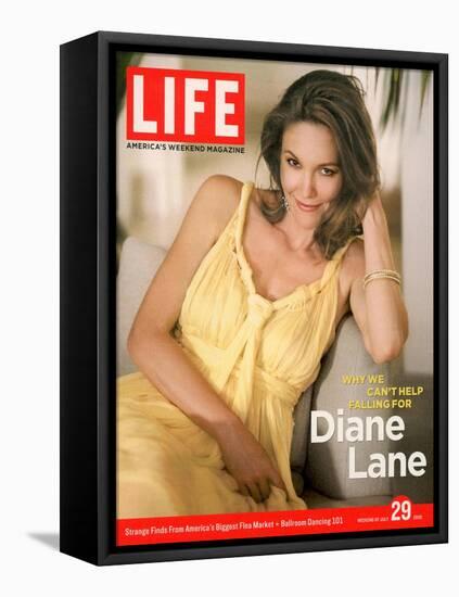 Portrait of Actress Diane Lane at Home, July 29, 2005-Guy Aroch-Framed Stretched Canvas