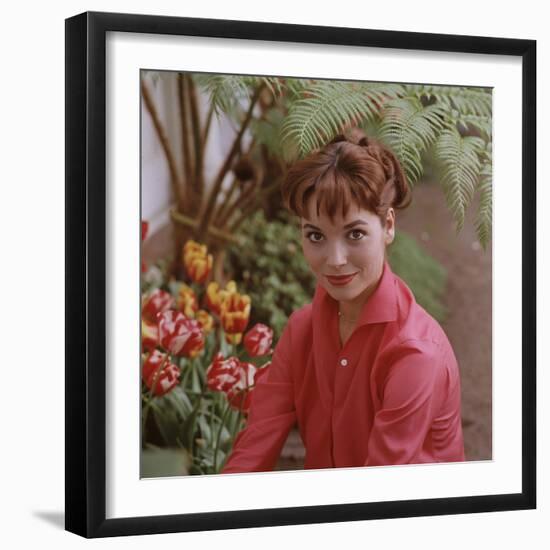 Portrait of Actress Elsa Martinelli-Ralph Crane-Framed Photographic Print