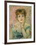 Portrait of Actress Jeanne Samary-Pierre-Auguste Renoir-Framed Giclee Print