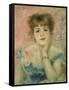 Portrait of Actress Jeanne Samary-Pierre-Auguste Renoir-Framed Stretched Canvas