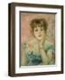 Portrait of Actress Jeanne Samary-Pierre-Auguste Renoir-Framed Giclee Print