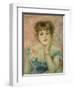 Portrait of Actress Jeanne Samary-Pierre-Auguste Renoir-Framed Giclee Print