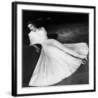 Portrait of Actress Katharine Hepburn on the Broadway Set of "The Philadelphia Story"-Alfred Eisenstaedt-Framed Premium Photographic Print