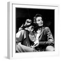 Portrait of Actress Katharine Hepburn with Cigarette in Hand-Alfred Eisenstaedt-Framed Premium Photographic Print