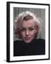 Portrait of Actress Marilyn Monroe on Patio of Her Home-Alfred Eisenstaedt-Framed Premium Photographic Print