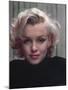Portrait of Actress Marilyn Monroe on Patio of Her Home-Alfred Eisenstaedt-Mounted Premium Photographic Print