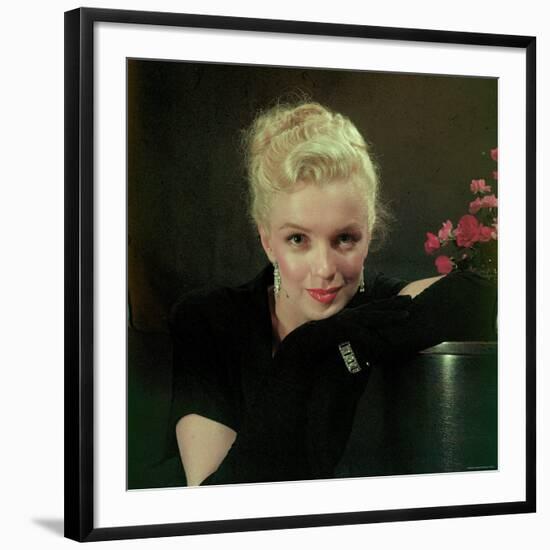 Portrait of Actress Marilyn Monroe-Ed Clark-Framed Premium Photographic Print